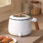 1.8L Integrated Electric Frying Pan and Cooking Pot Non-Stick Mini Multifunctional Pot for Student Household Use