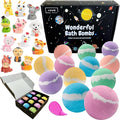 Wonderful Bath Bombs Bath Bombs for Kids, Animals, Toys, Set of 12, Gift, Present, Space, Planet, Bath Salt, Assorted, Birthday, Christmas Present, Children, Boys, Girls, Bath