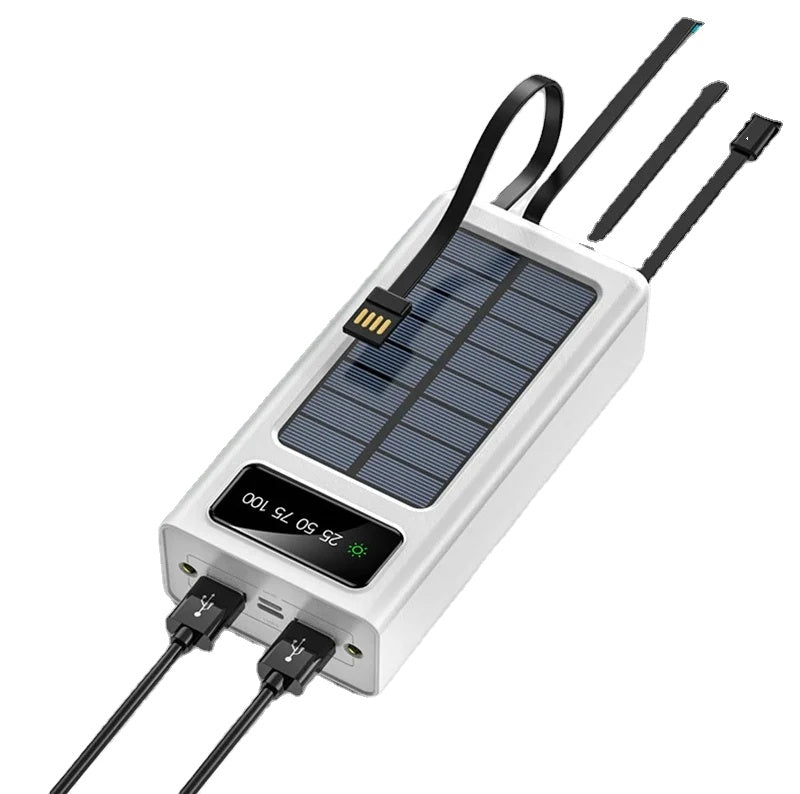 Solar Power Bank Fast Charging Portable Waterproof