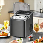 Household Electric Ice Maker with 66Lbs 30kg Fast Ice Production Compact Size Convenient Portable Ice Machines for Home Bar