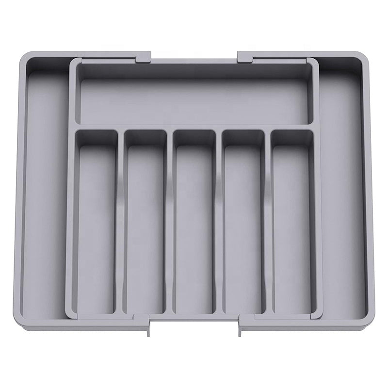 Spoons Forks Knives Kitchen Adjustable Flatware and Cutlery Holder Expandable Utensil Tray Drawer Organizer