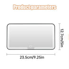 Car Interior Mirrors Sun Visor Plate LED HD Makeup Mirror Rechargeable Fill Light Universal Thin Vanity
