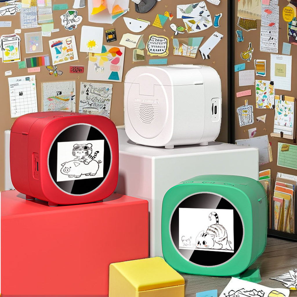 X16 Portable AI Mini Thermal Printer Smart Voice Control 203dpi Resolution Voice-to-image Generation For Kids