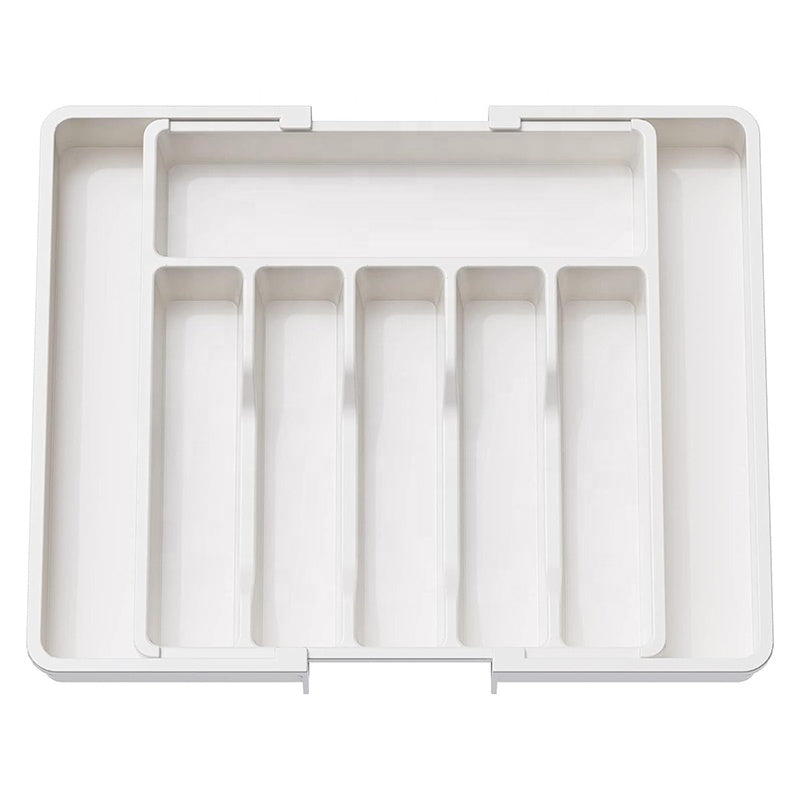 Spoons Forks Knives Kitchen Adjustable Flatware and Cutlery Holder Expandable Utensil Tray Drawer Organizer