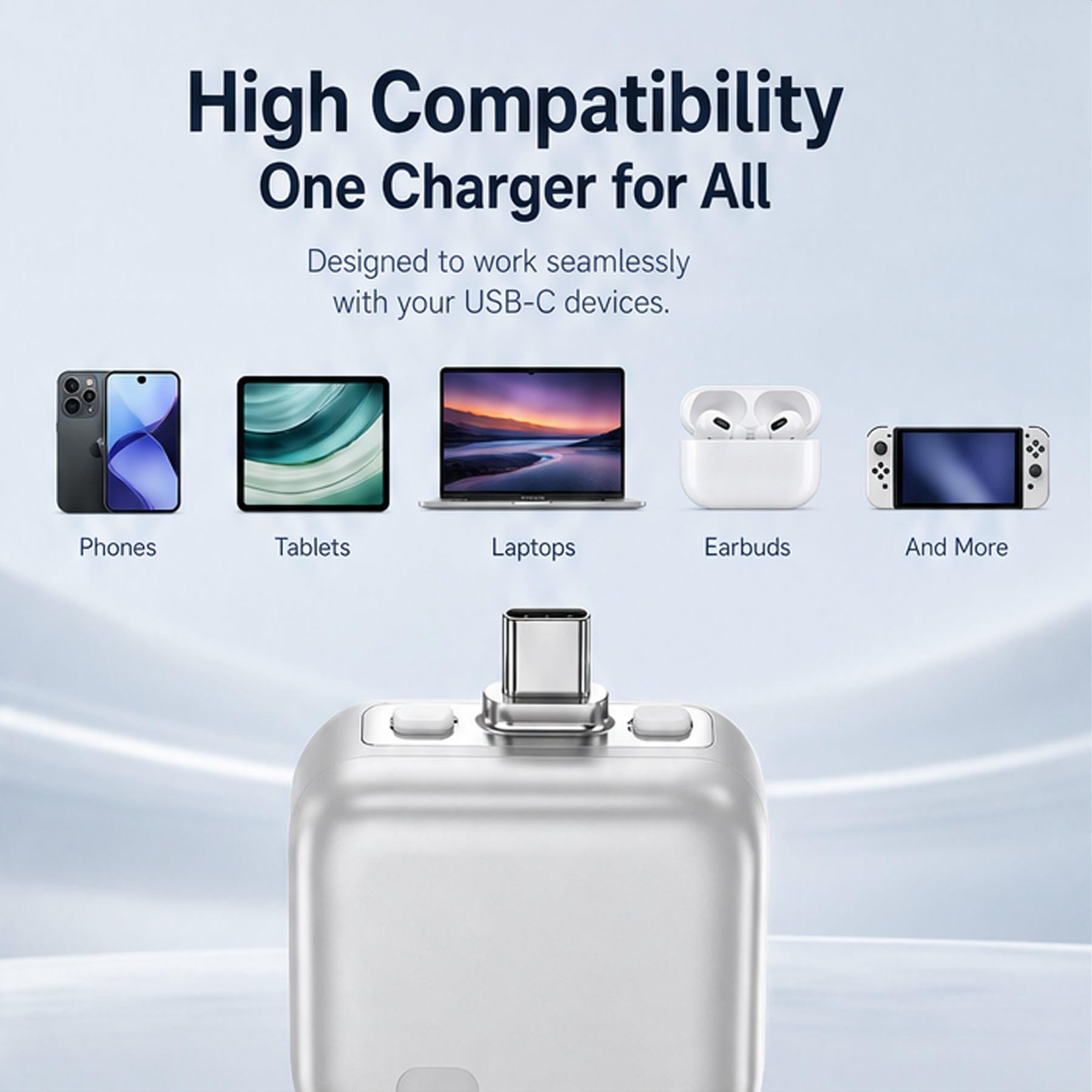 140w Smart Auto Disconnect Type-c Adapter Full Charge Power-off Overcharge Prevention Battery protection for All Devices