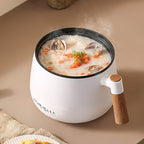 1.8L Integrated Electric Frying Pan and Cooking Pot Non-Stick Mini Multifunctional Pot for Student Household Use