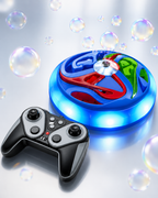 Bubble Cart Remote Control Bubble Toy with LED Lights for Kids
