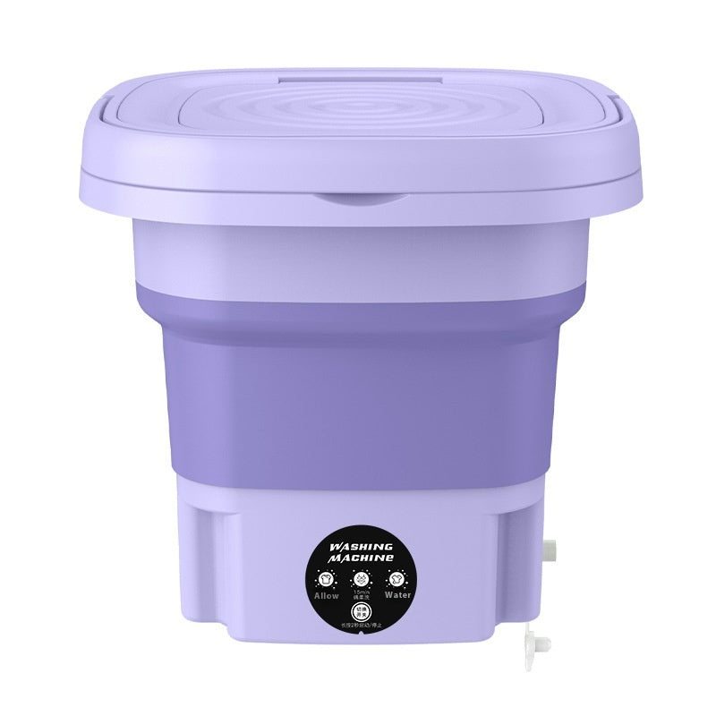 New 9L Underwear Socks Semi-automatic Foldable Tub Laundry Washer Portable Mini Folding Washing Machine With Spin Dry