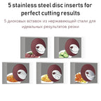 Multi-Functional Automatic Salad Maker – 5-in-1 Electric Vegetable Slicer & Cheese Grater