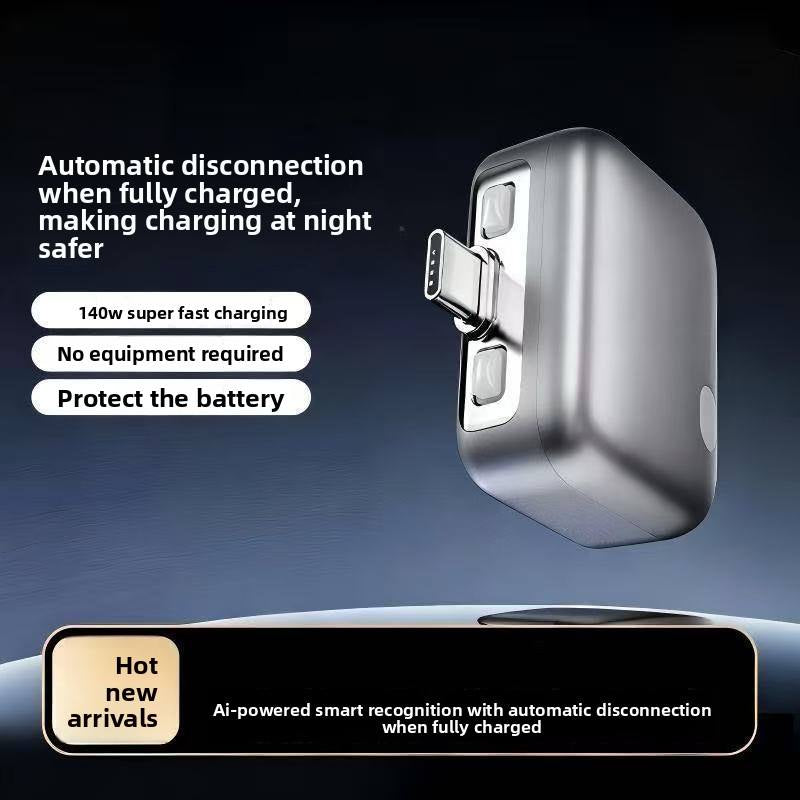 140w Smart Auto Disconnect Type-c Adapter Full Charge Power-off Overcharge Prevention Battery protection for All Devices
