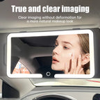 Car Interior Mirrors Sun Visor Plate LED HD Makeup Mirror Rechargeable Fill Light Universal Thin Vanity